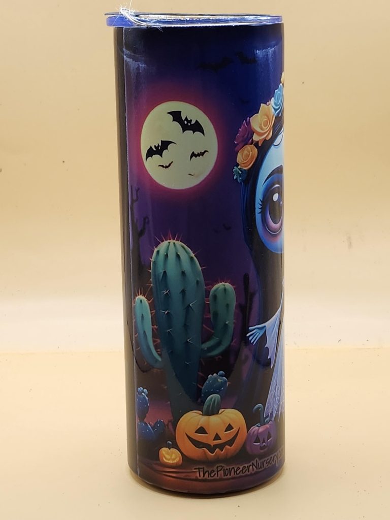 Corpse Bride Love Never Dies Halloween Cactus Themed Cute 20oz Stainless Steel Tumbler #20035 - Image 3