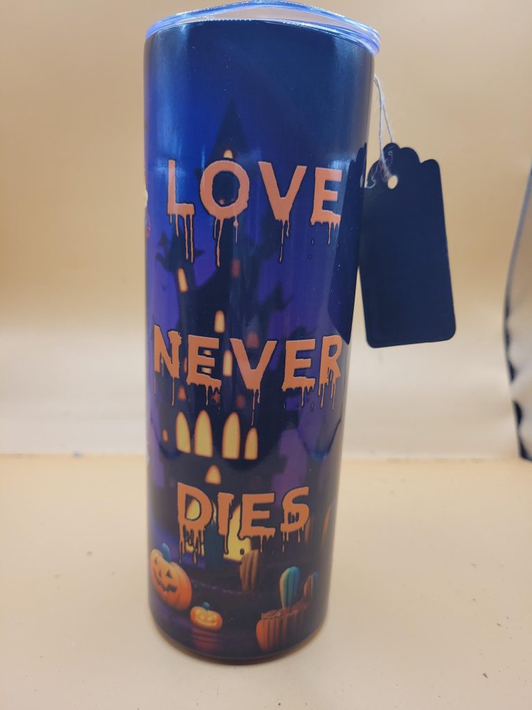 Corpse Bride Love Never Dies Halloween Cactus Themed Cute 20oz Stainless Steel Tumbler #20035 - Image 5