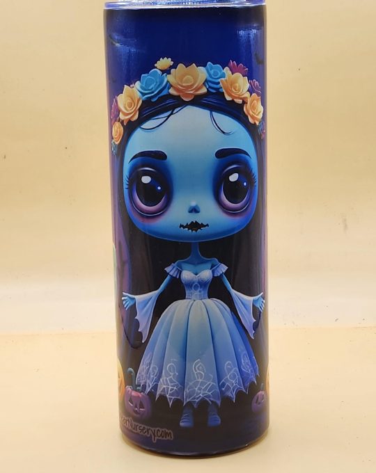 Corpse Bride Love Never Dies Halloween Cactus Themed Cute 20oz Stainless Steel Tumbler #20035