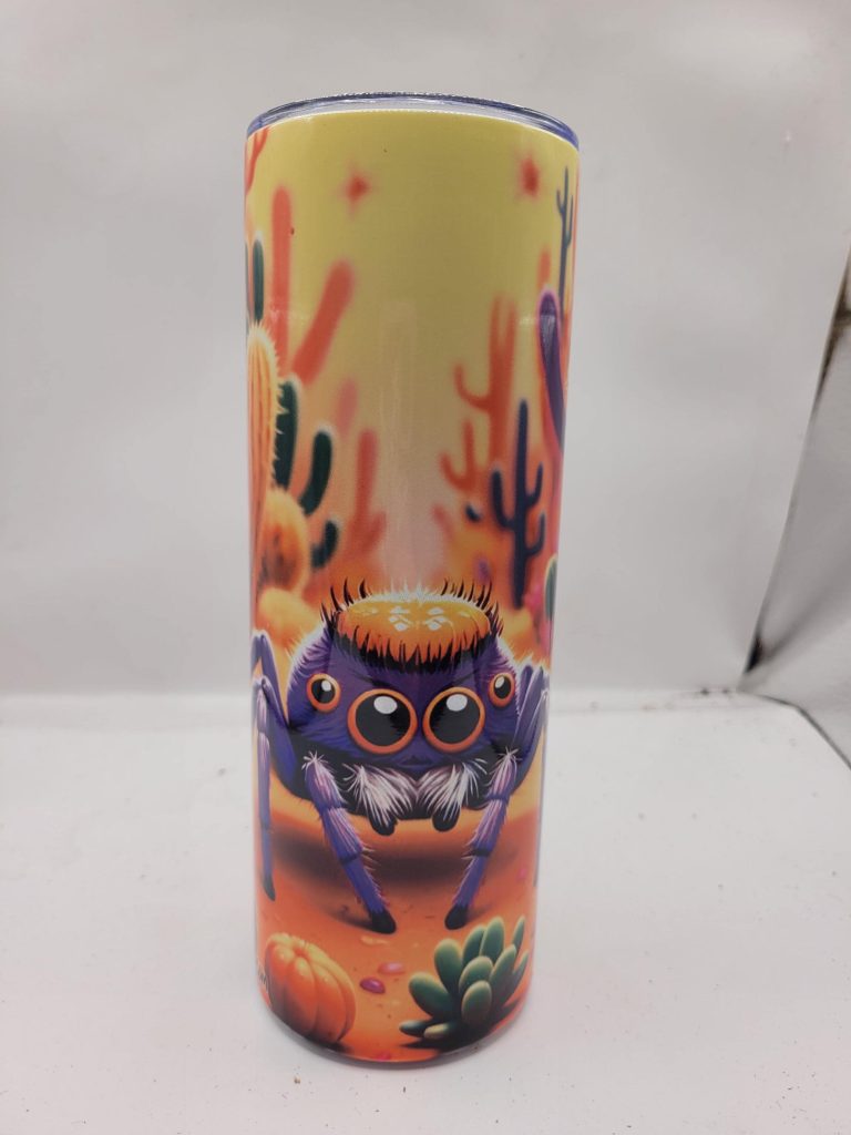 Adorable Pet Themed Fall Style Cactus Landscape and Super Cute 20oz Stainless Steel Tumbler, Dogs, Cats, Spiders, Frogs, Guinea Pigs... - Image 5