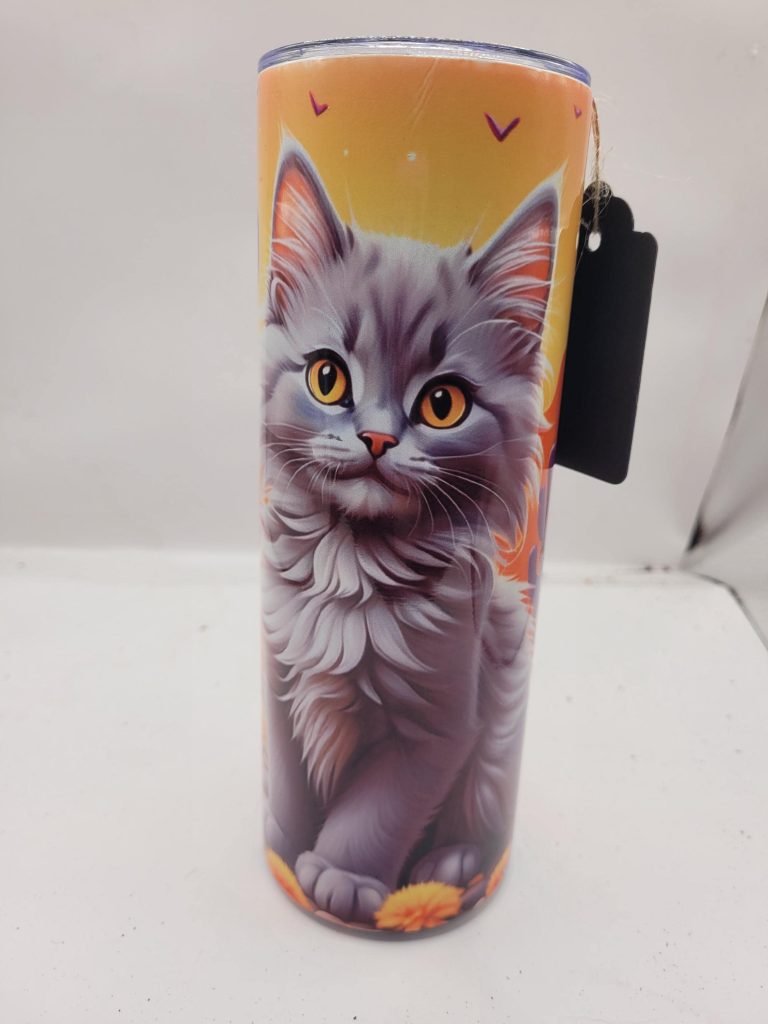 Adorable Pet Themed Fall Style Cactus Landscape and Super Cute 20oz Stainless Steel Tumbler, Dogs, Cats, Spiders, Frogs, Guinea Pigs... - Image 8
