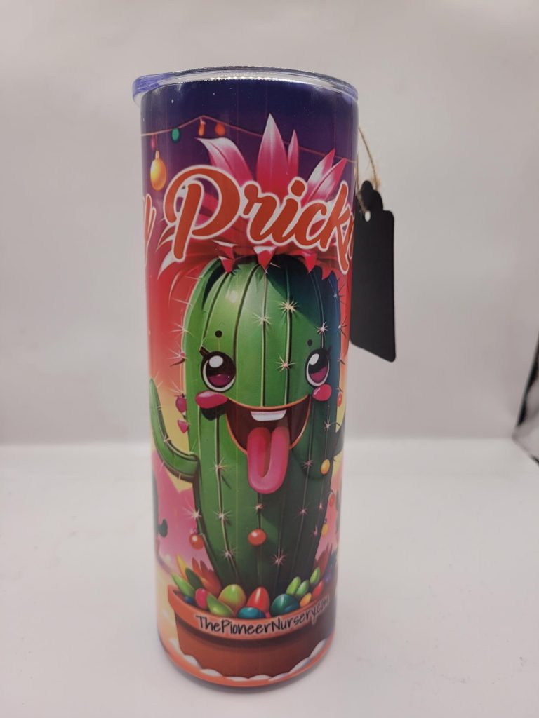 Christmas Themed Cute Funny Prank Style Cactus Landscape and Super Cute 20oz Stainless Steel Tumbler - Image 8