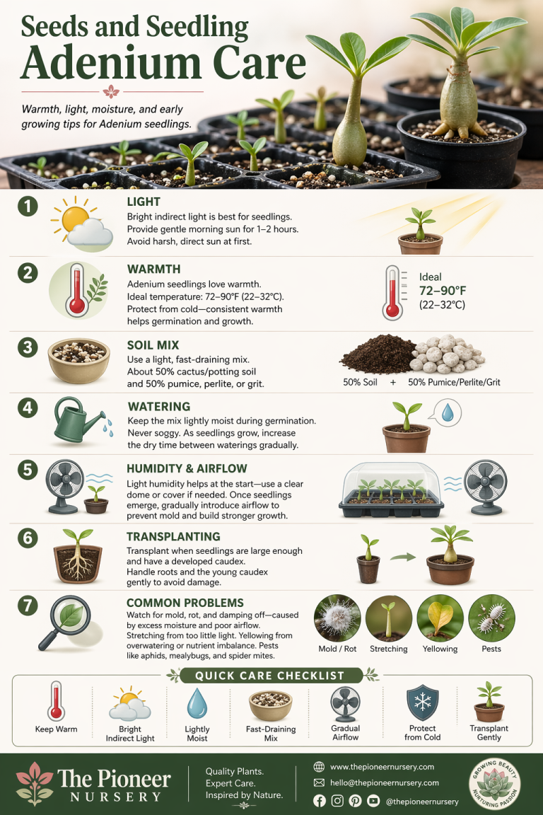 Seeds and Seedling Adenium Care