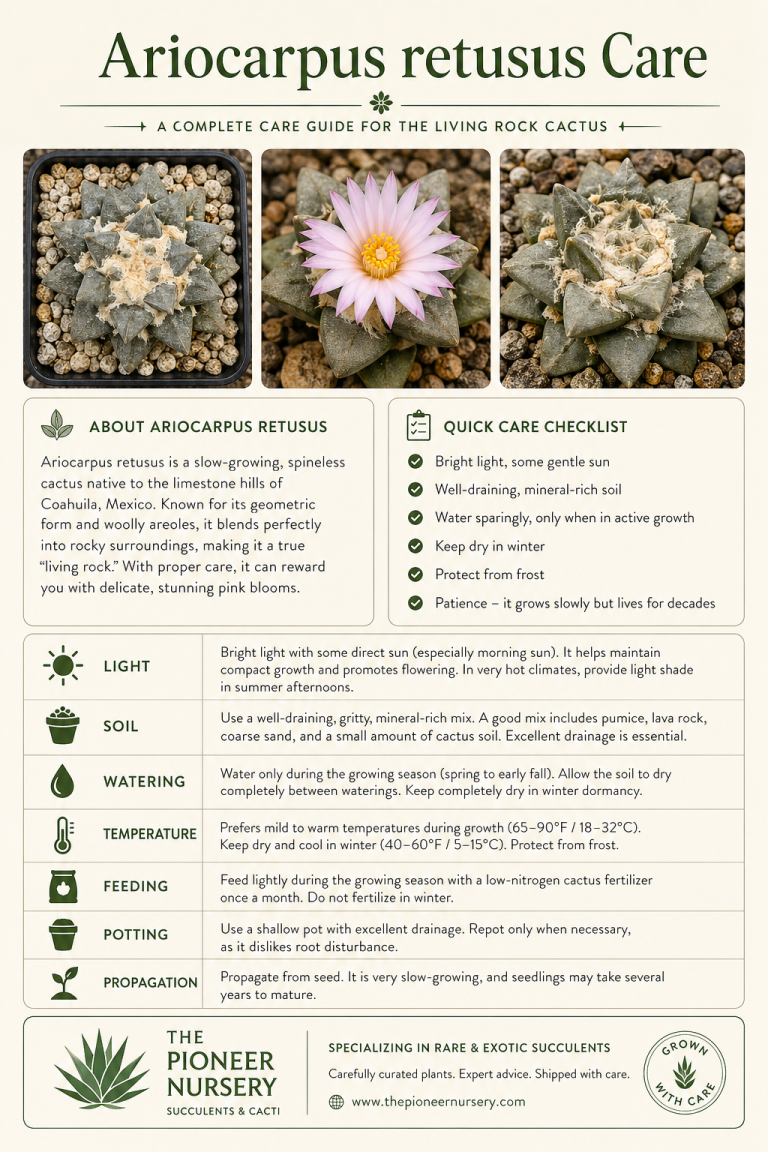 Ariocarpus Retusus Care Guide