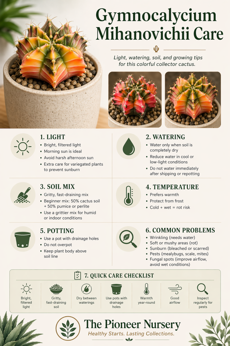 Gymnocalycium Mihanovichii Care