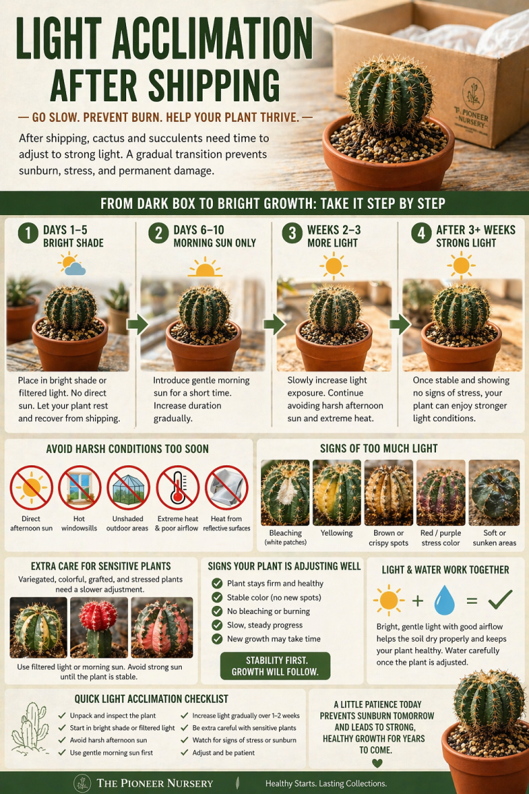 Light Acclimation After Shipping