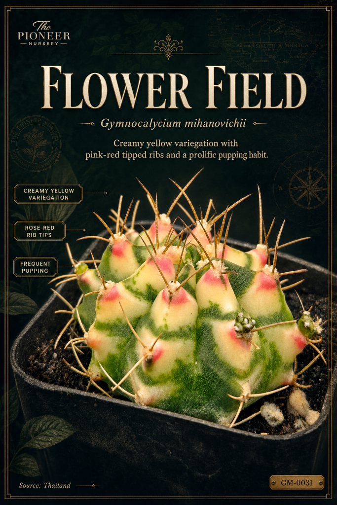 Flower Field Gymnocalycium mihanovichii clone profile