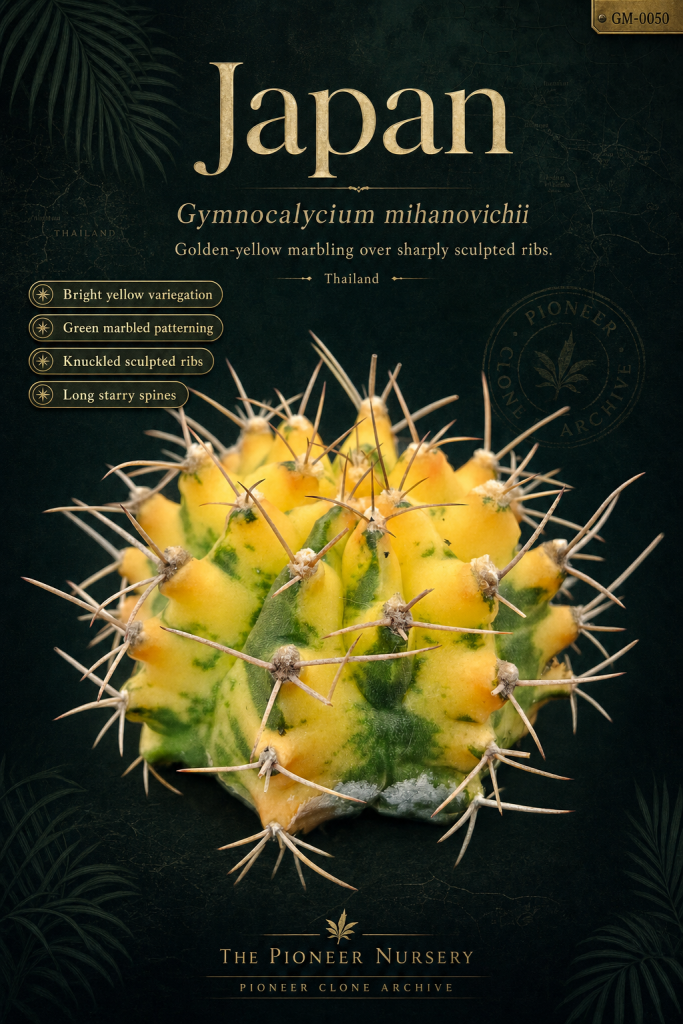 Japan Gymnocalycium mihanovichii clone profile