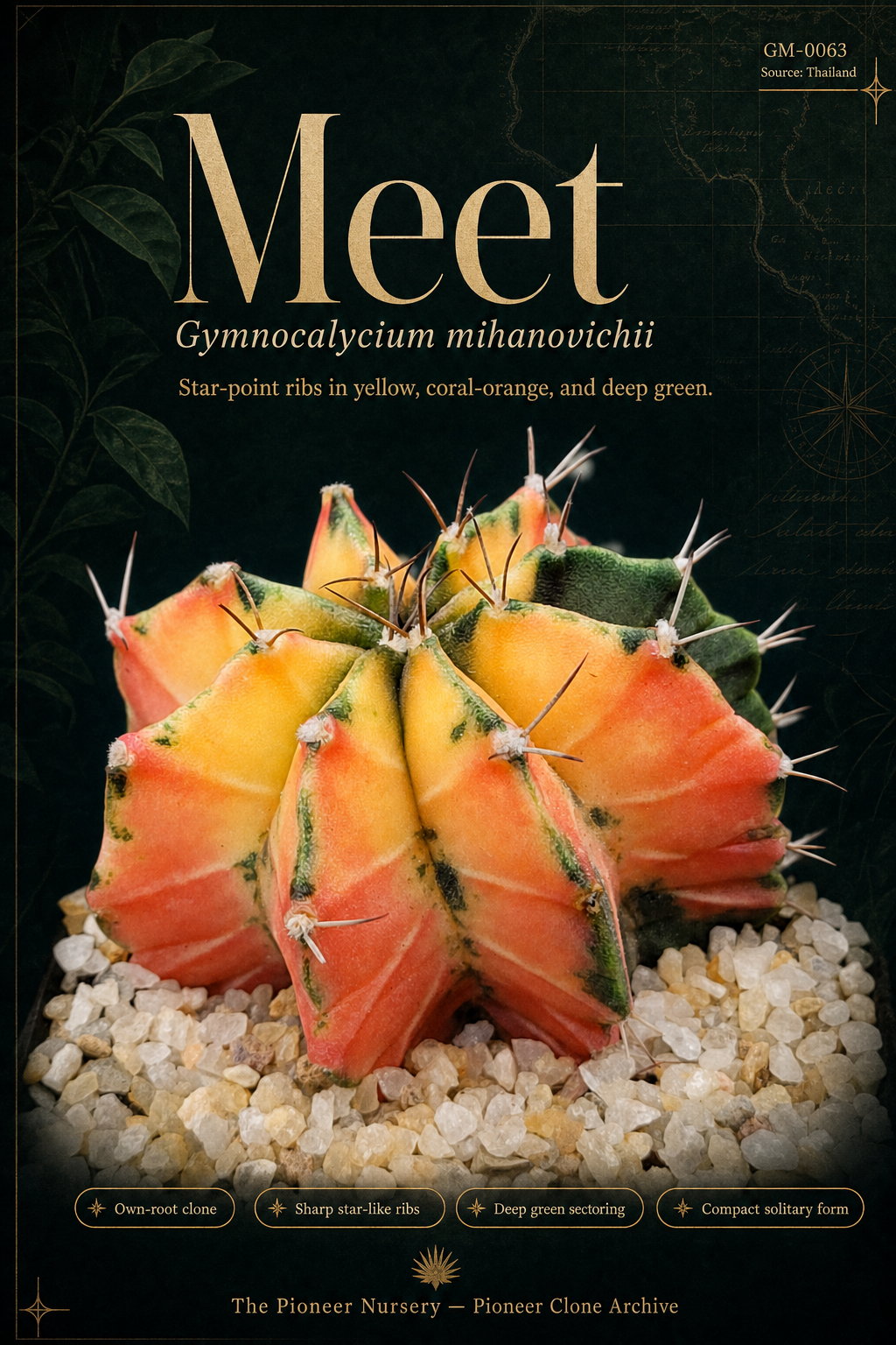 Meet Gymnocalycium mihanovichii clone profile